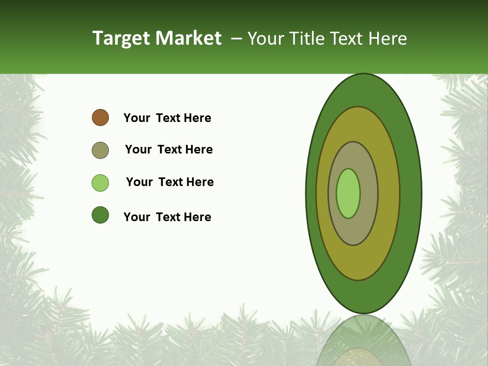 December Flora White PowerPoint Template