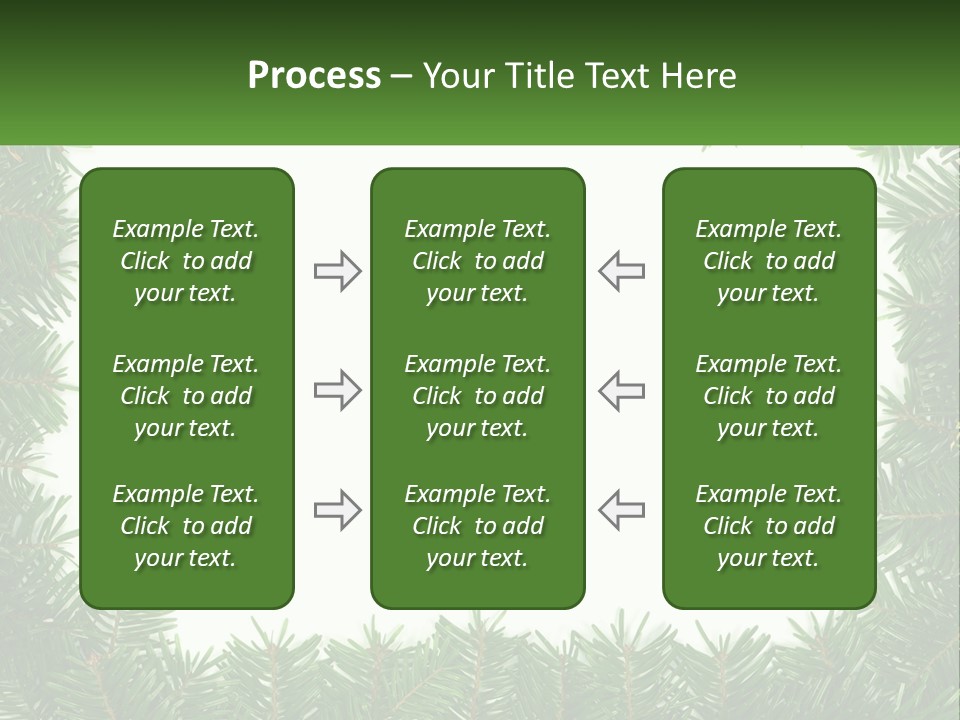 December Flora White PowerPoint Template