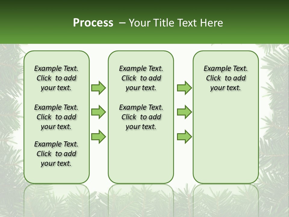 December Flora White PowerPoint Template