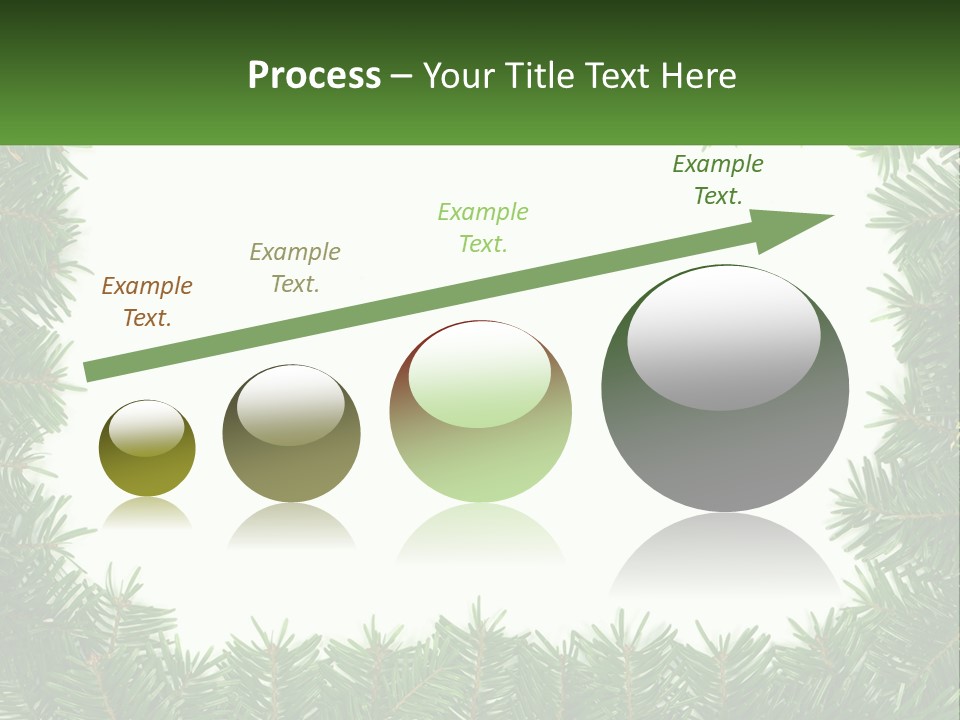 December Flora White PowerPoint Template