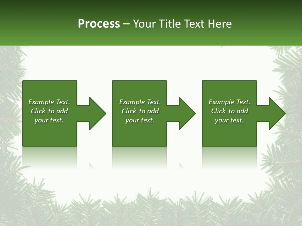 December Flora White PowerPoint Template