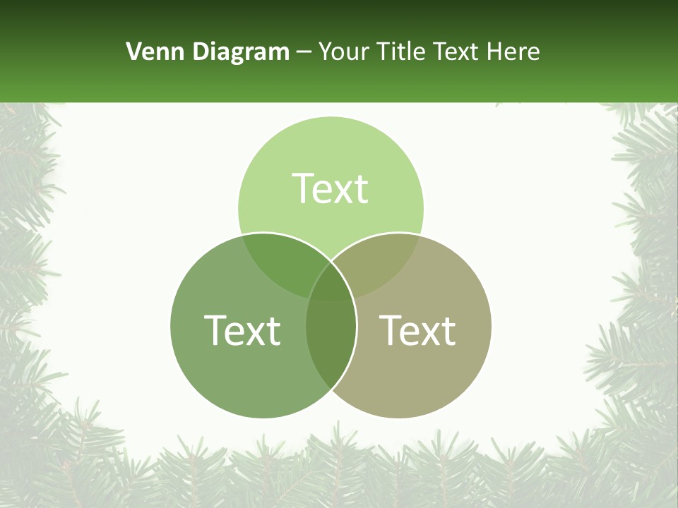 December Flora White PowerPoint Template