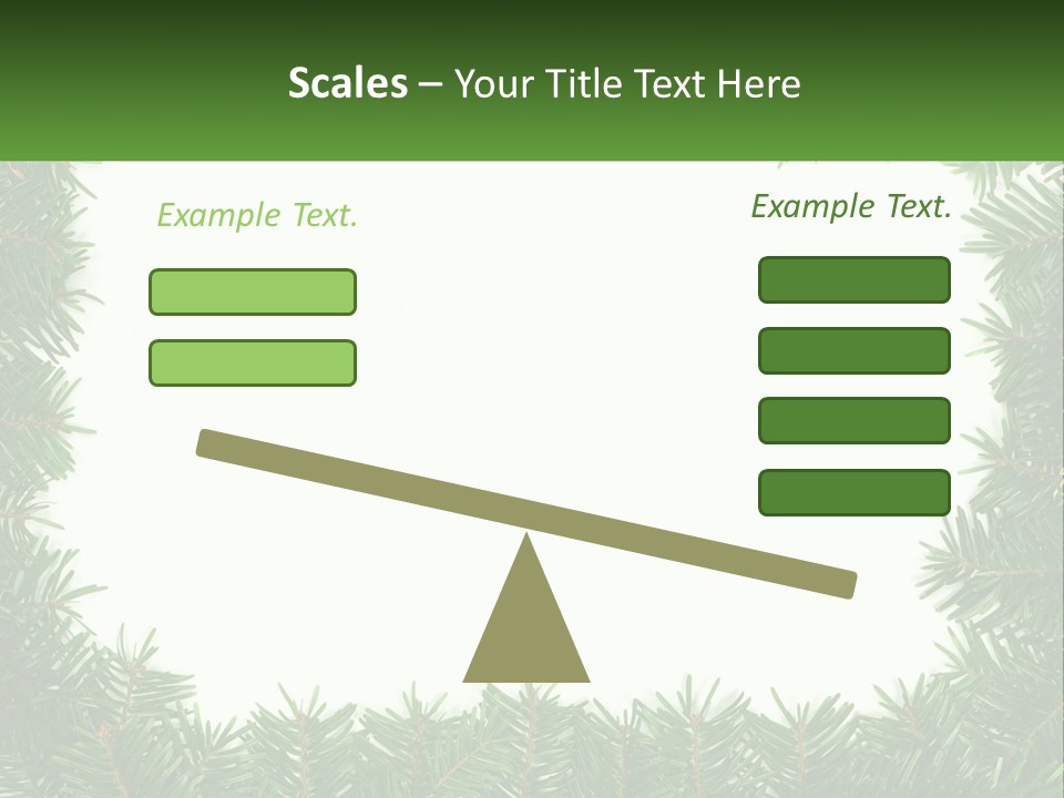 December Flora White PowerPoint Template