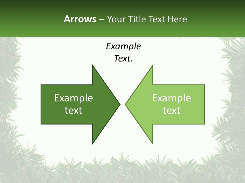 December Flora White PowerPoint Template