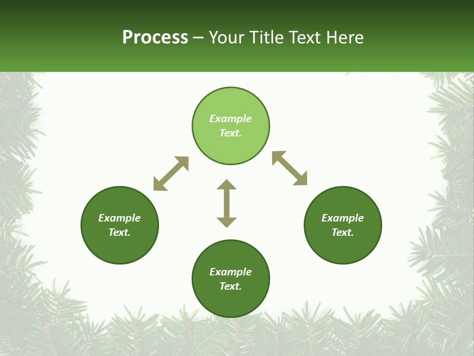 December Flora White PowerPoint Template