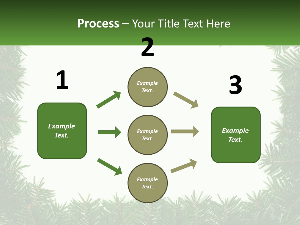 December Flora White PowerPoint Template