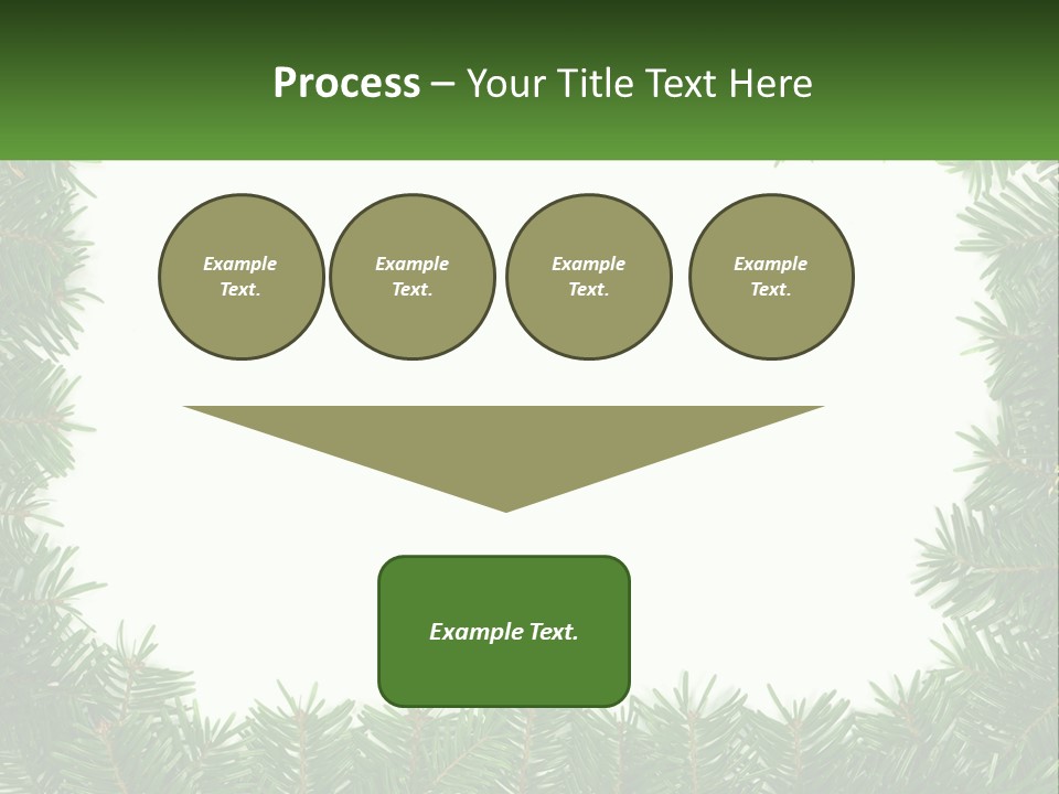 December Flora White PowerPoint Template