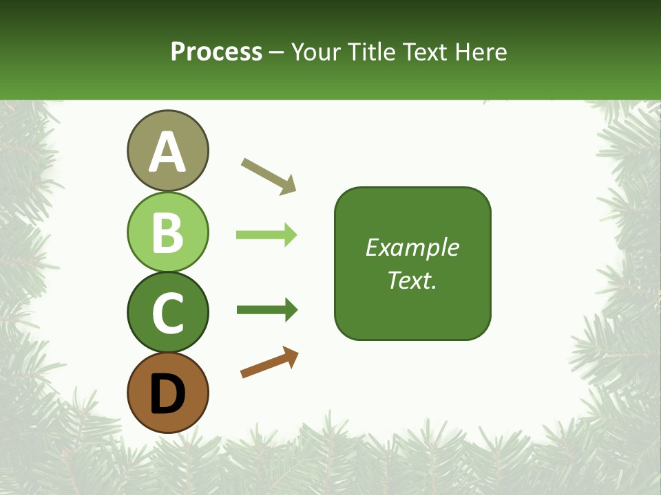 December Flora White PowerPoint Template