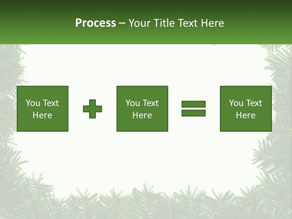 December Flora White PowerPoint Template