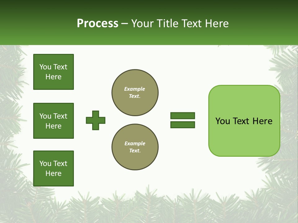 December Flora White PowerPoint Template