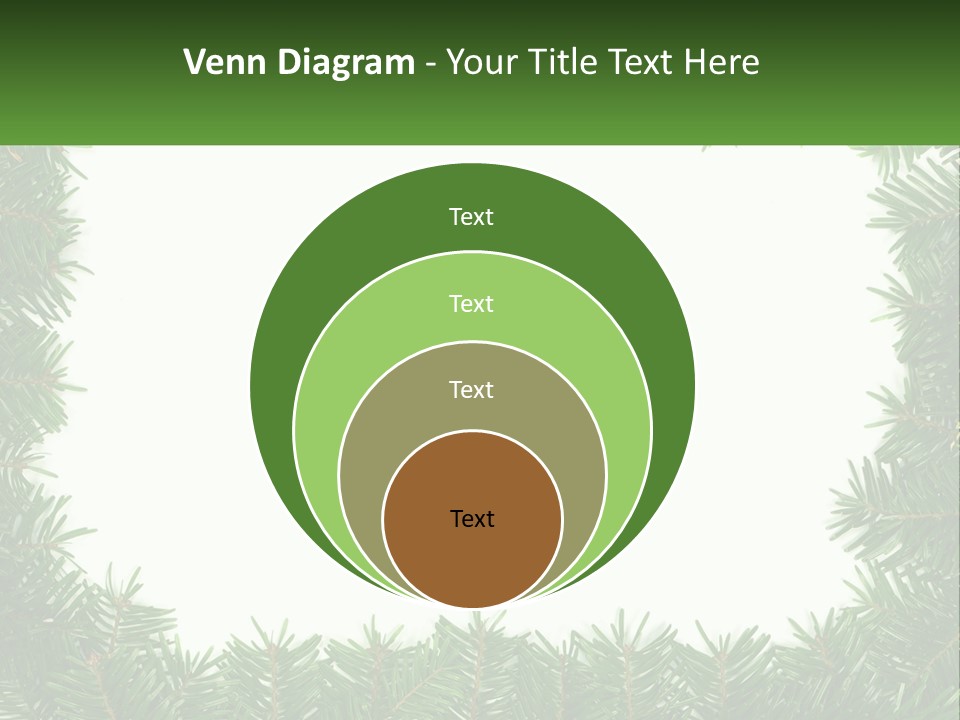 December Flora White PowerPoint Template