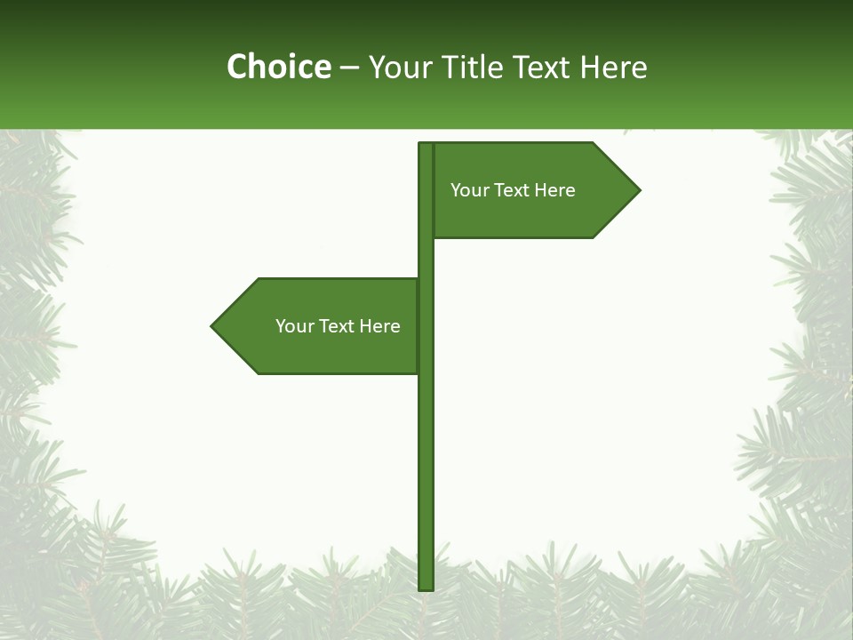 December Flora White PowerPoint Template