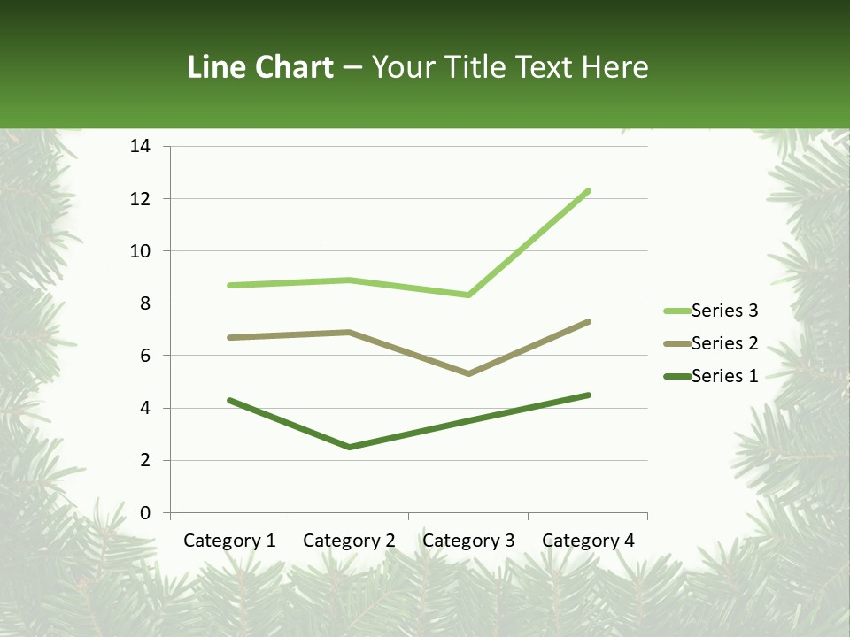 December Flora White PowerPoint Template