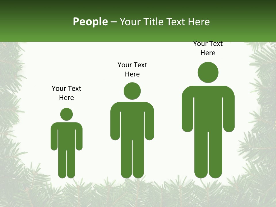 December Flora White PowerPoint Template