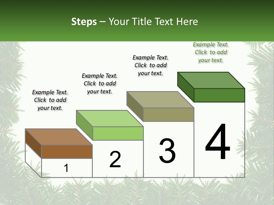 December Flora White PowerPoint Template