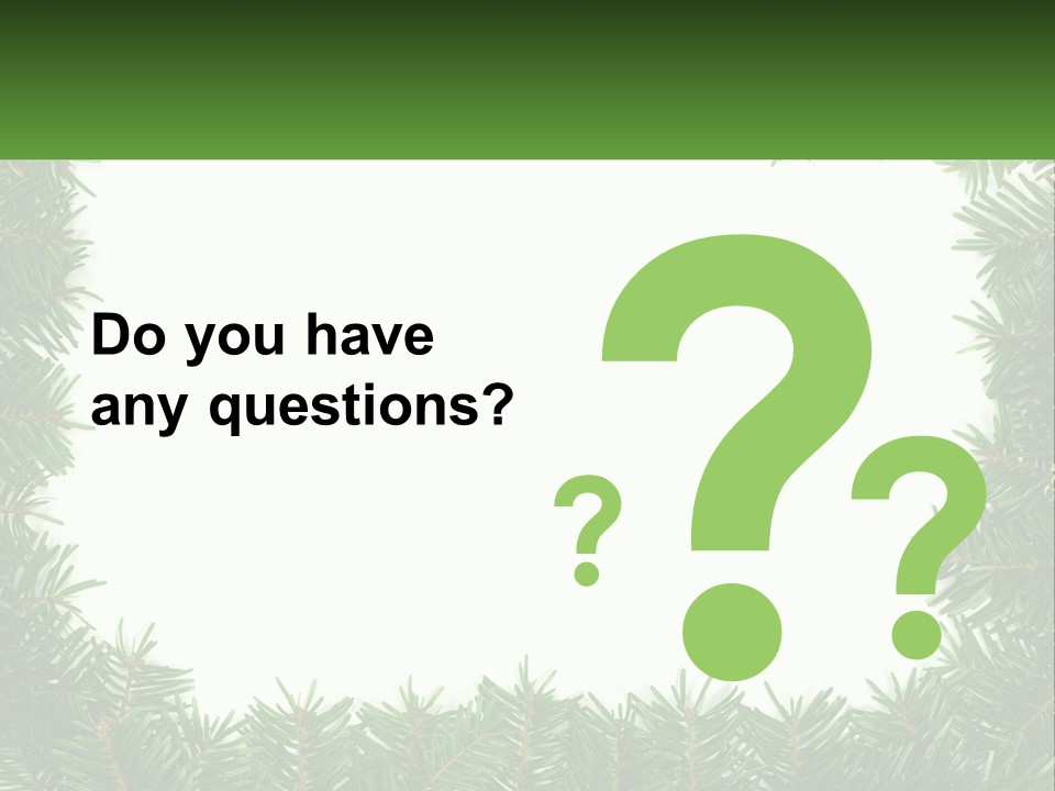 December Flora White PowerPoint Template