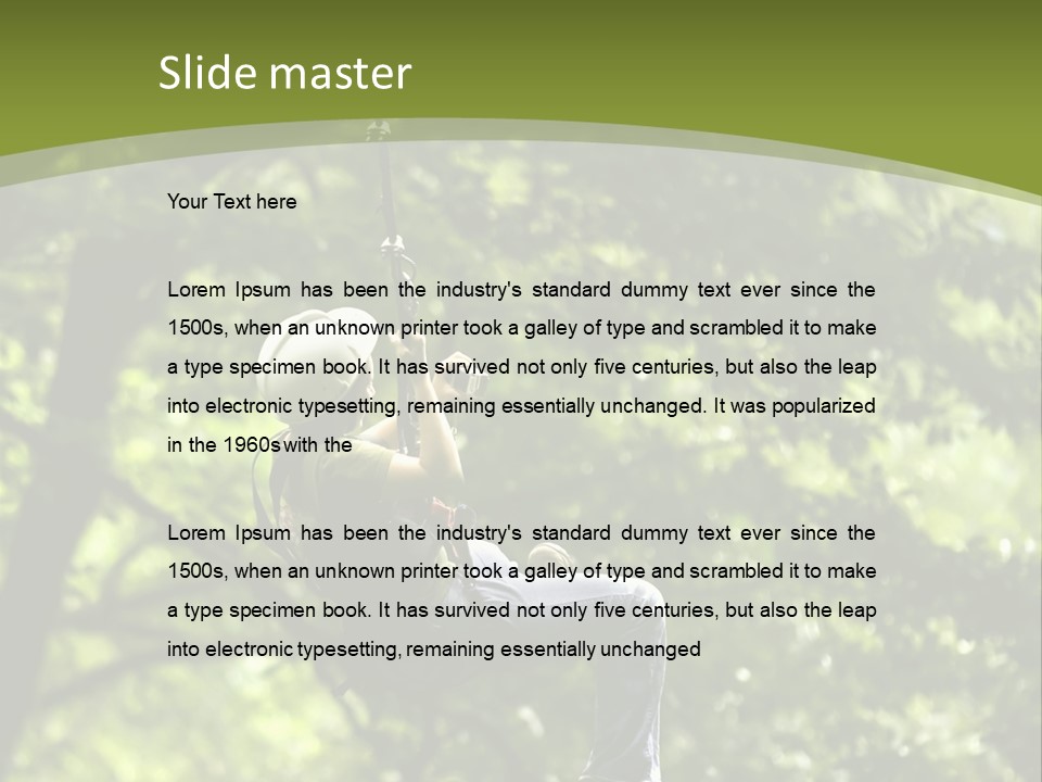 Longshot Canopy Woods PowerPoint Template