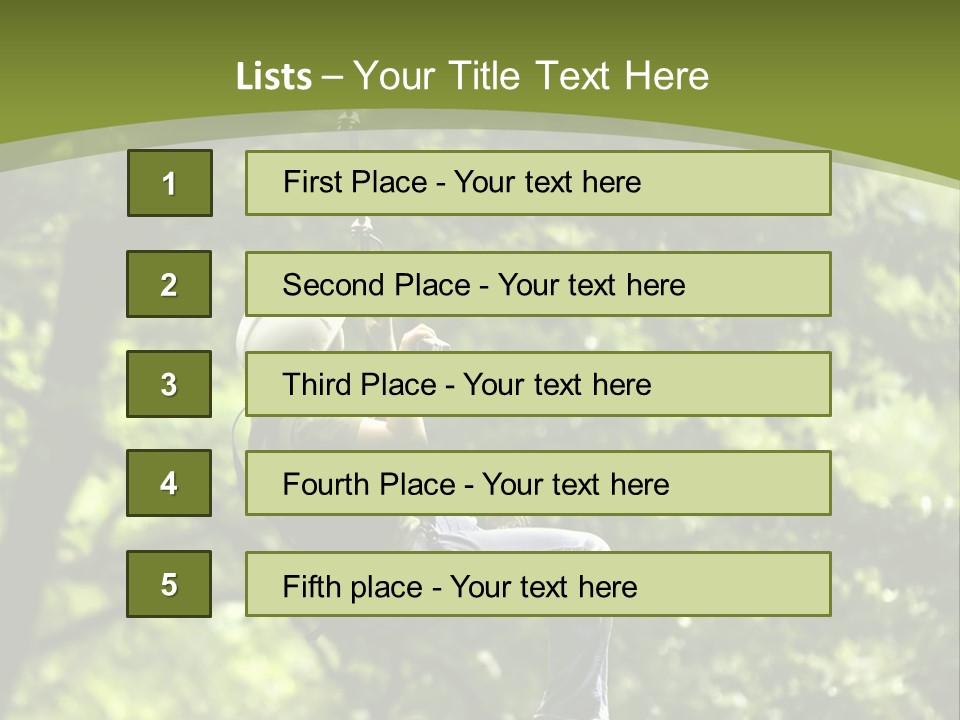 Longshot Canopy Woods PowerPoint Template