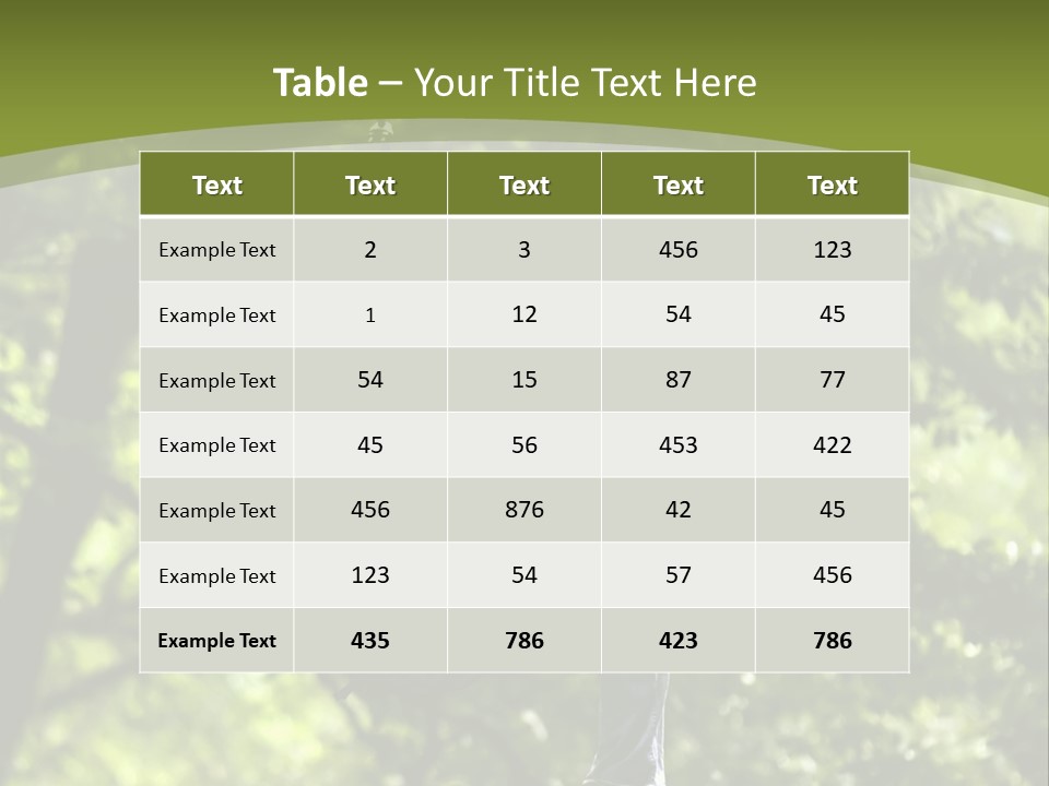 Longshot Canopy Woods PowerPoint Template