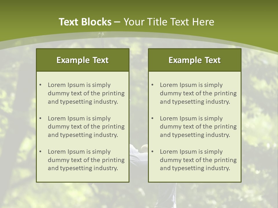Longshot Canopy Woods PowerPoint Template