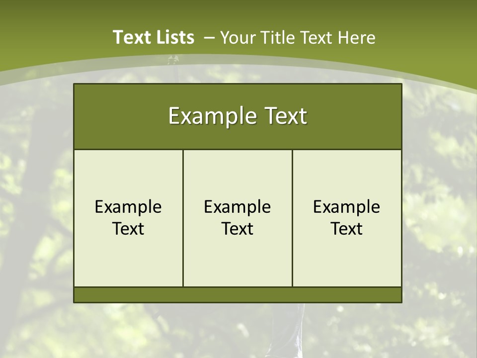 Longshot Canopy Woods PowerPoint Template