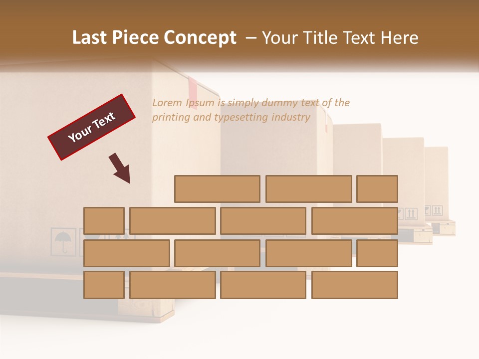 Empty Stack Boxboard PowerPoint Template