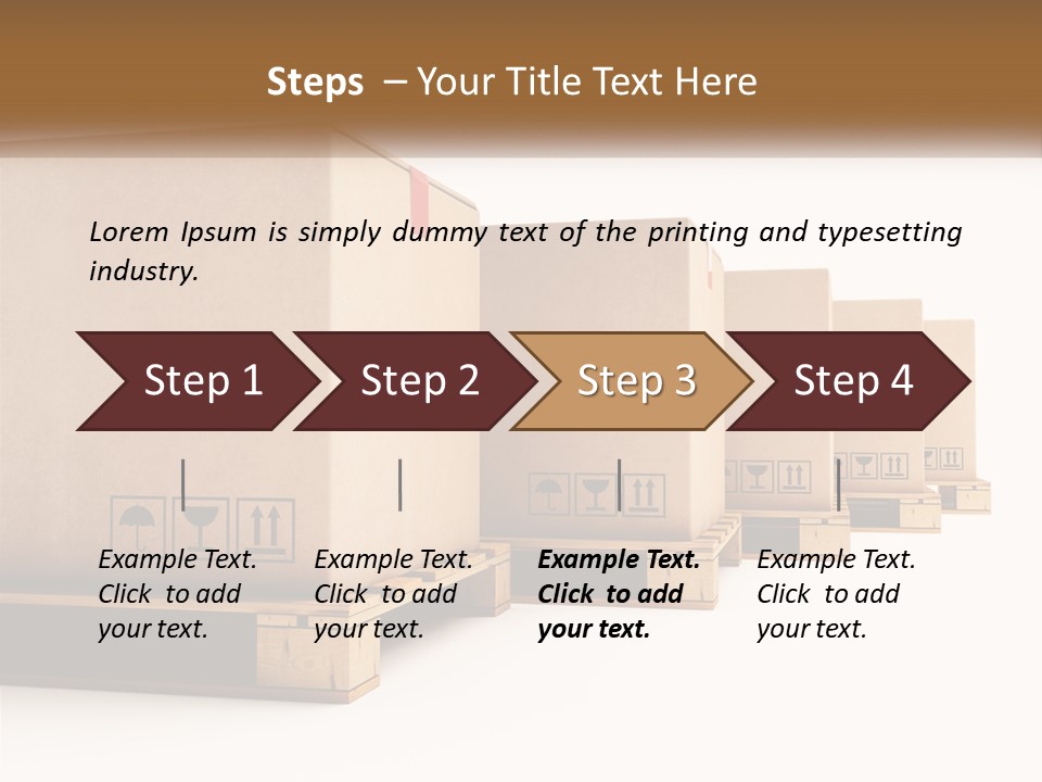 Empty Stack Boxboard PowerPoint Template