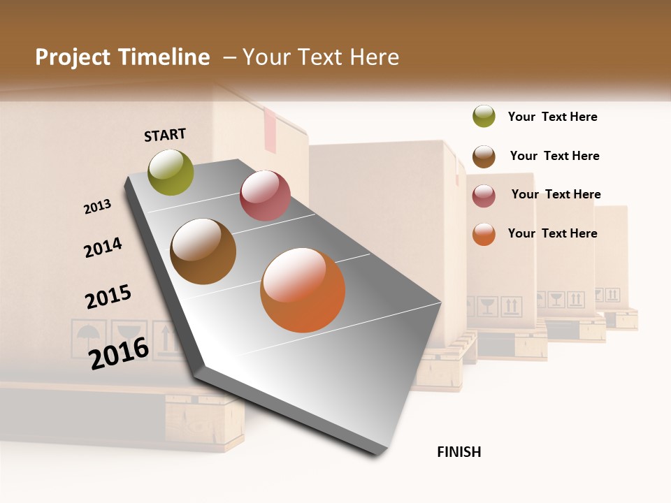 Empty Stack Boxboard PowerPoint Template