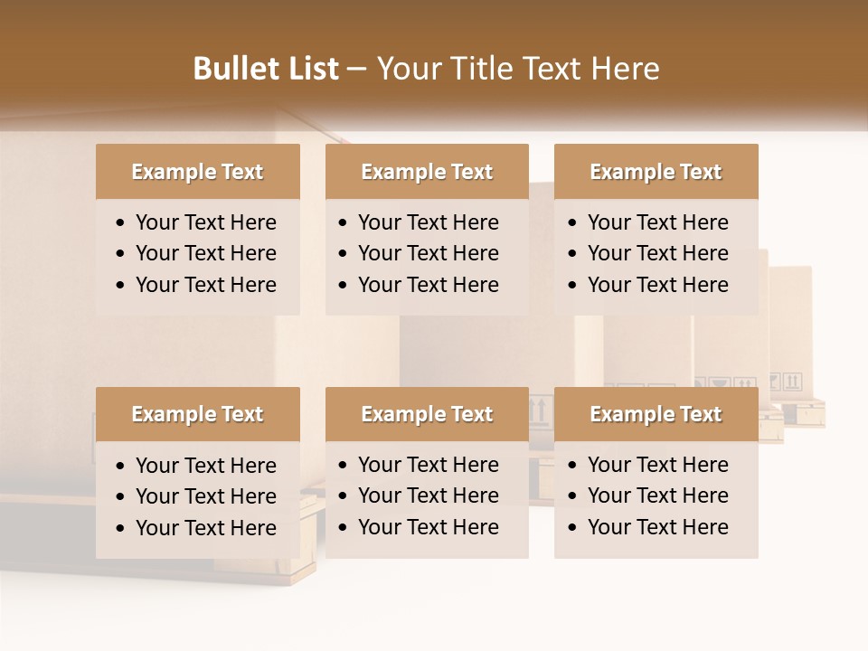Empty Stack Boxboard PowerPoint Template