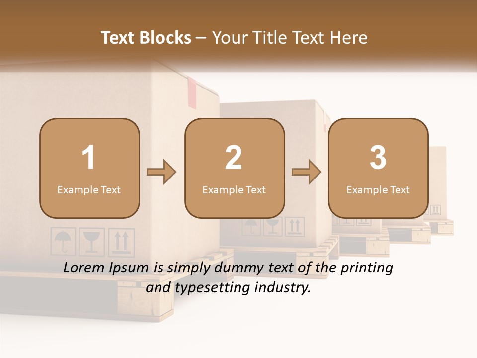 Empty Stack Boxboard PowerPoint Template