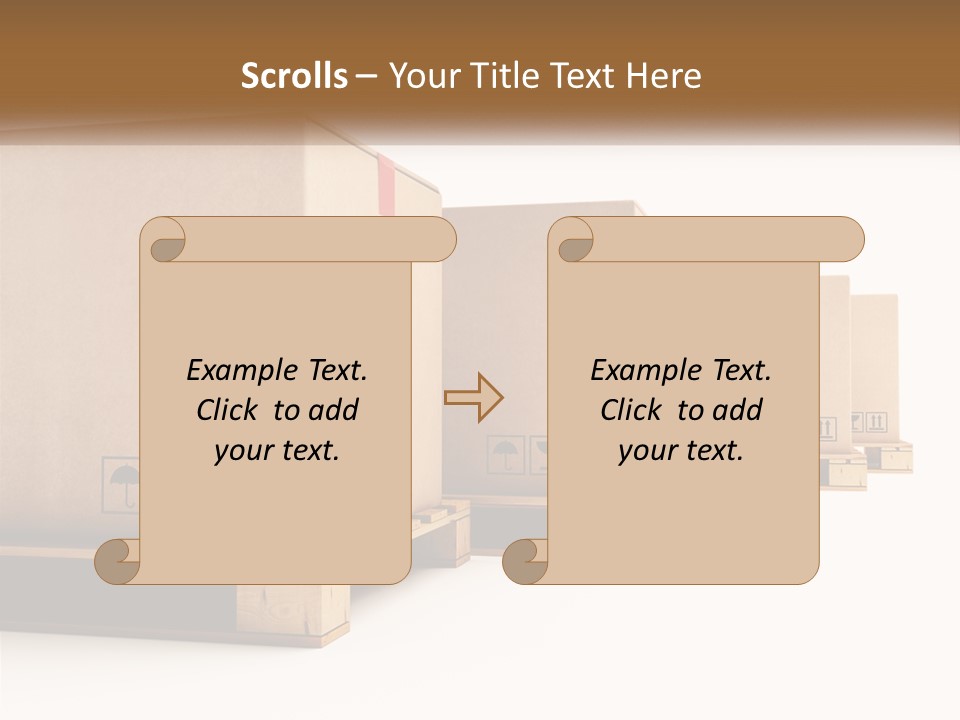 Empty Stack Boxboard PowerPoint Template