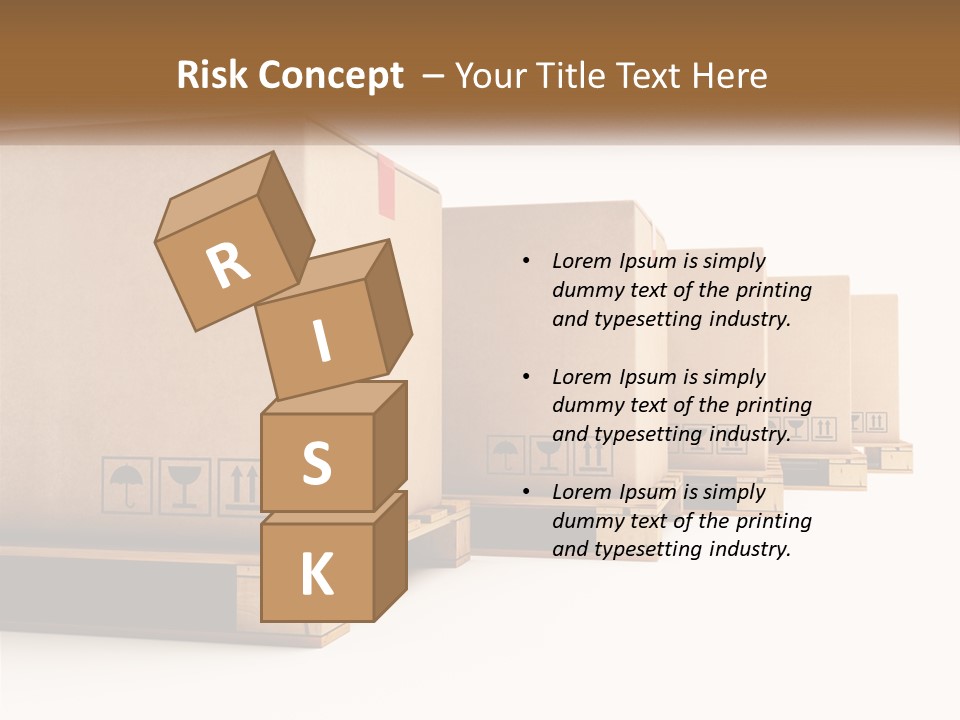 Empty Stack Boxboard PowerPoint Template