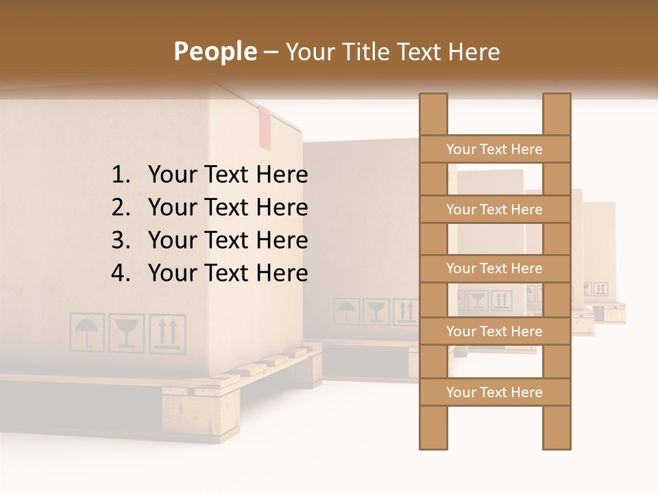 Empty Stack Boxboard PowerPoint Template