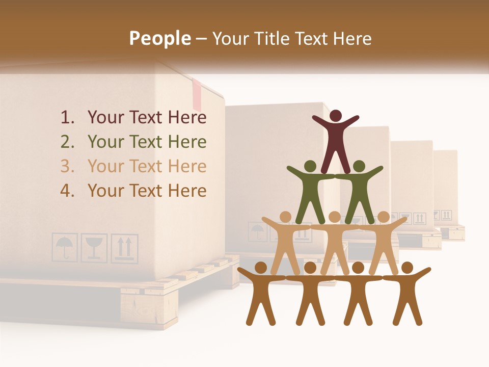 Empty Stack Boxboard PowerPoint Template