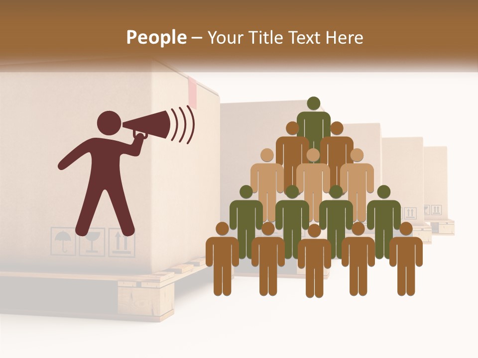 Empty Stack Boxboard PowerPoint Template