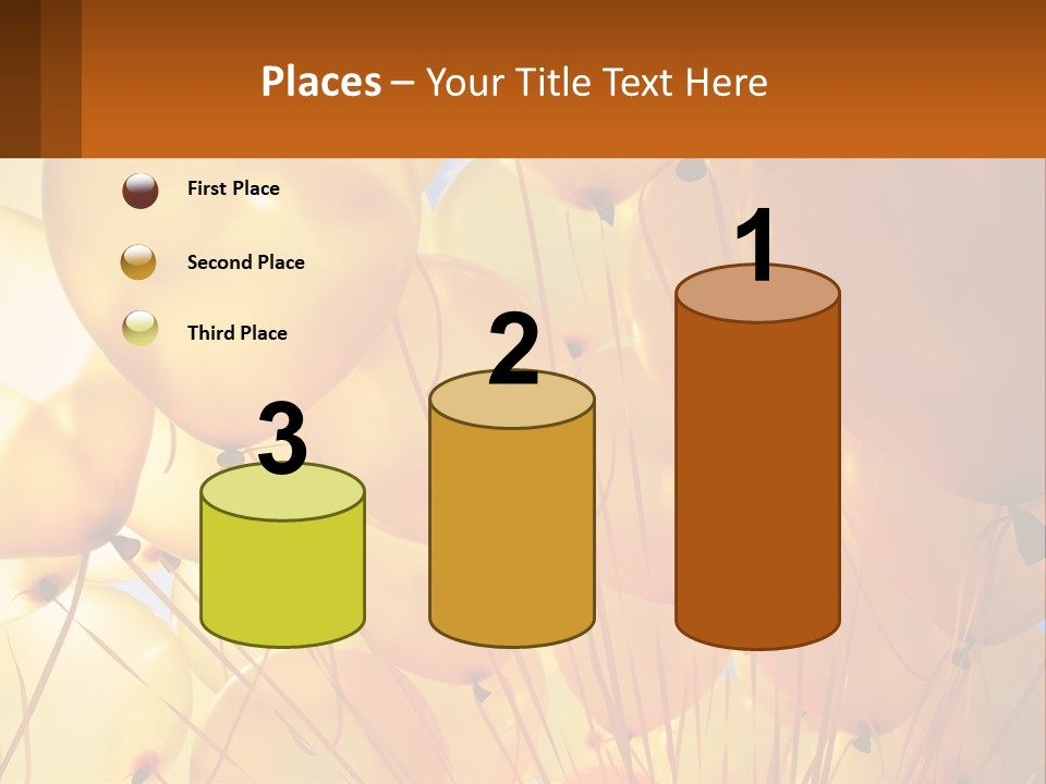 Balloon Helium Many PowerPoint Template