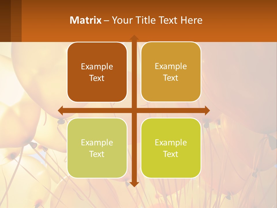 Balloon Helium Many PowerPoint Template