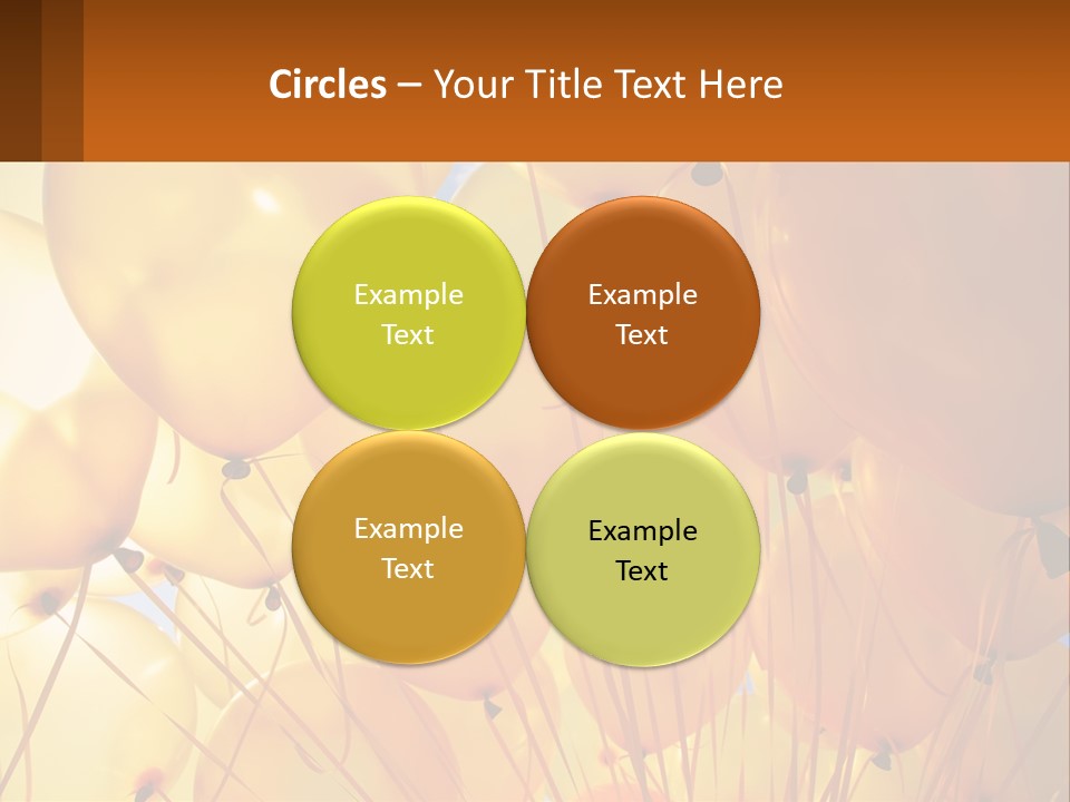 Balloon Helium Many PowerPoint Template