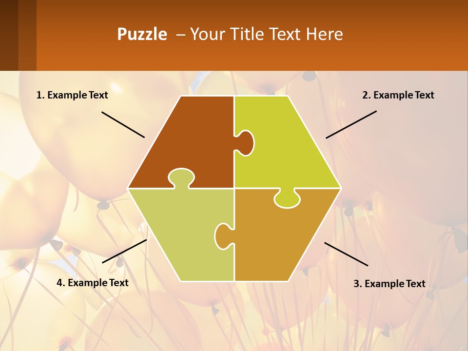 Balloon Helium Many PowerPoint Template