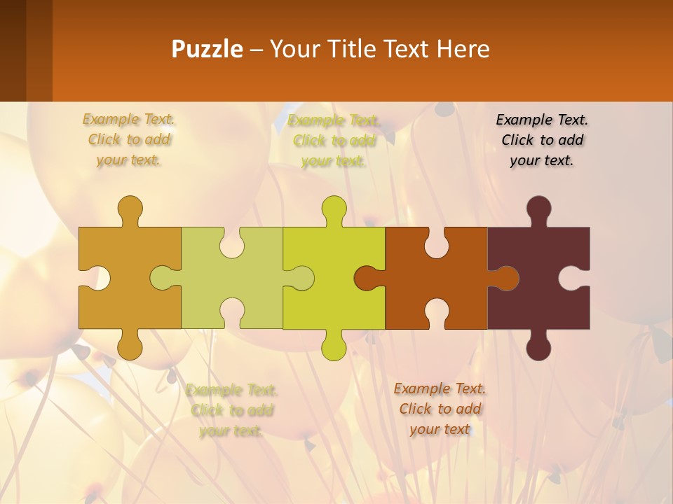 Balloon Helium Many PowerPoint Template