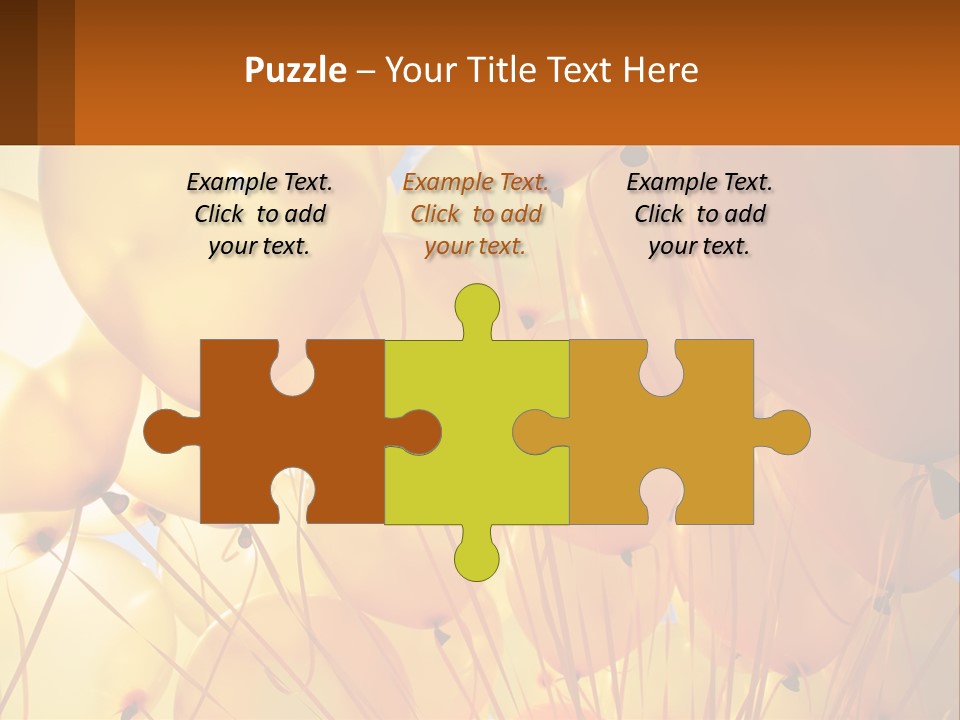 Balloon Helium Many PowerPoint Template