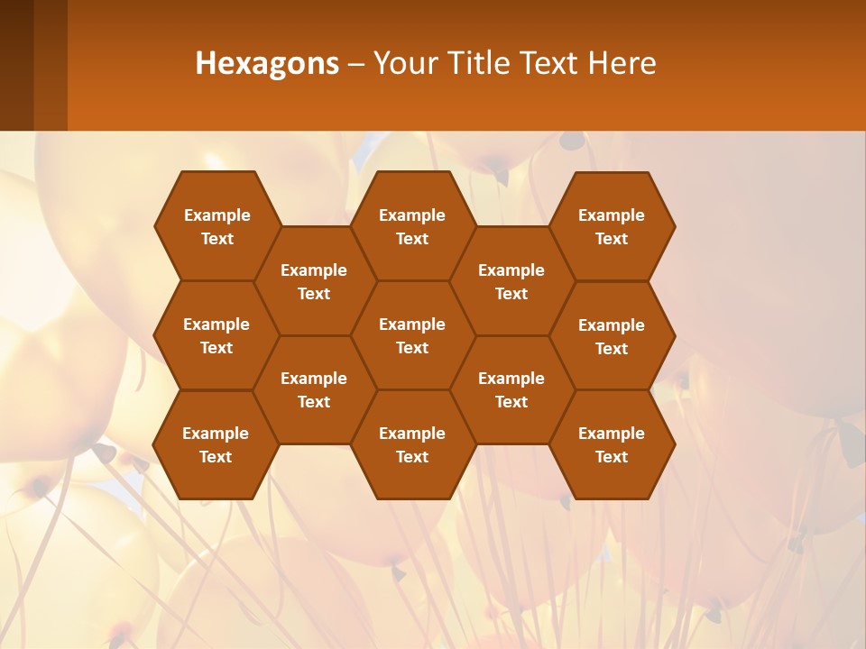 Balloon Helium Many PowerPoint Template