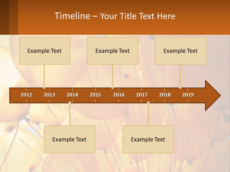 Balloon Helium Many PowerPoint Template