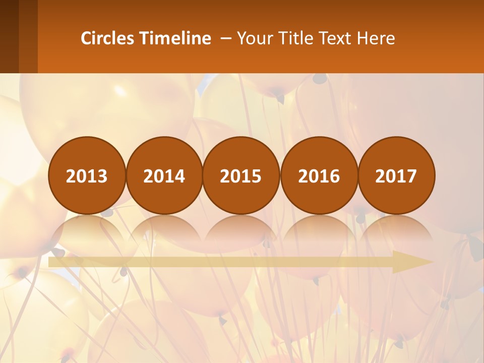 Balloon Helium Many PowerPoint Template