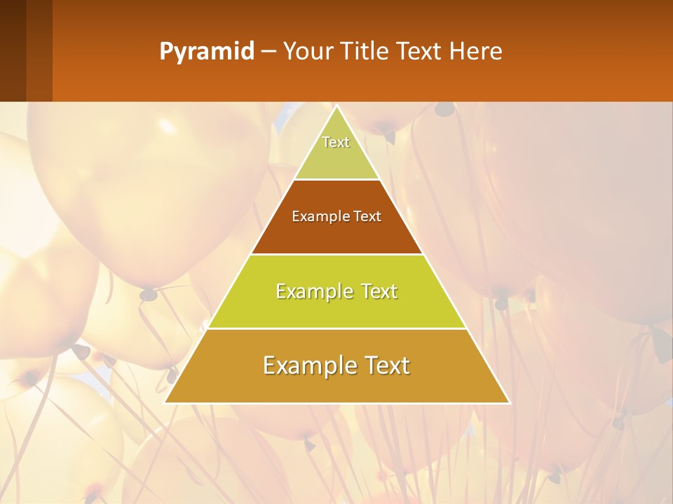 Balloon Helium Many PowerPoint Template