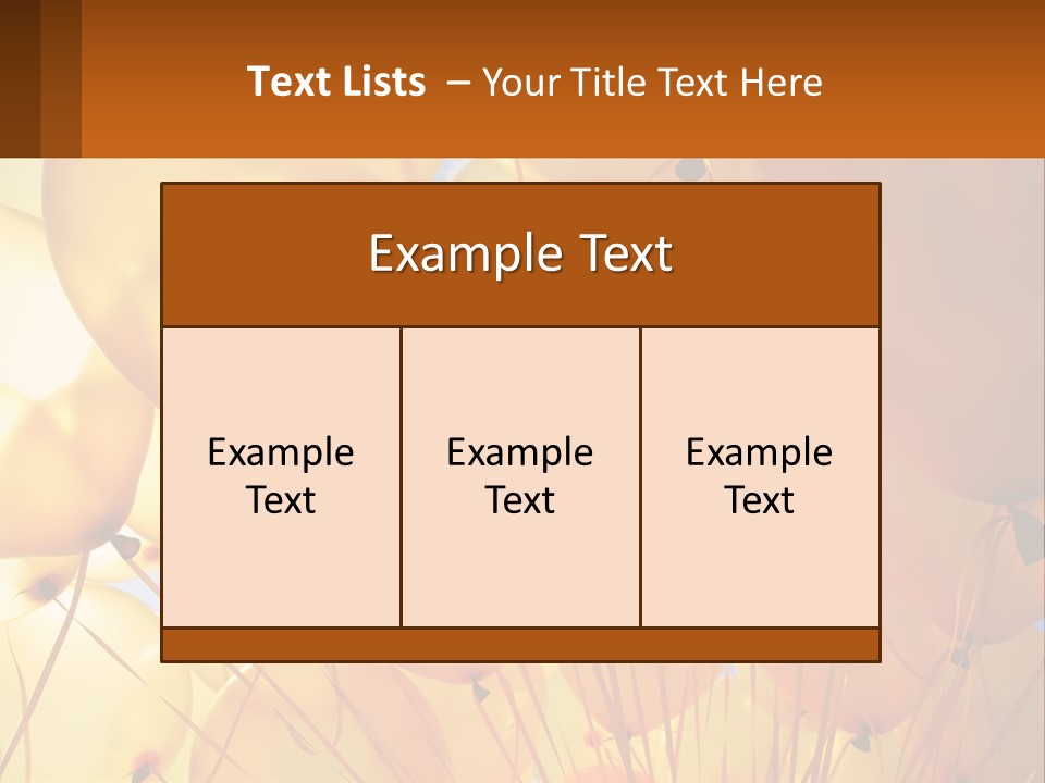 Balloon Helium Many PowerPoint Template
