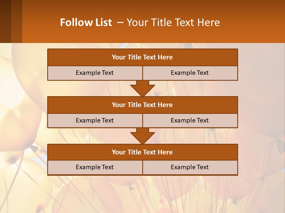 Balloon Helium Many PowerPoint Template