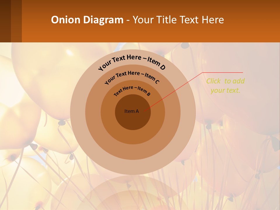 Balloon Helium Many PowerPoint Template