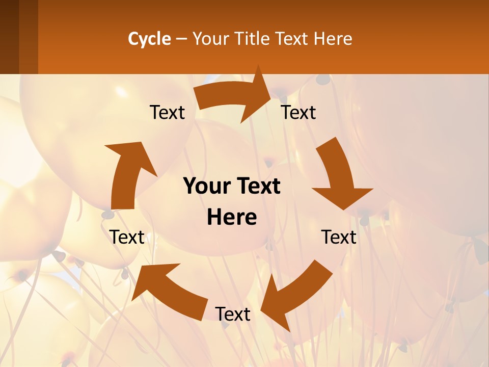 Balloon Helium Many PowerPoint Template
