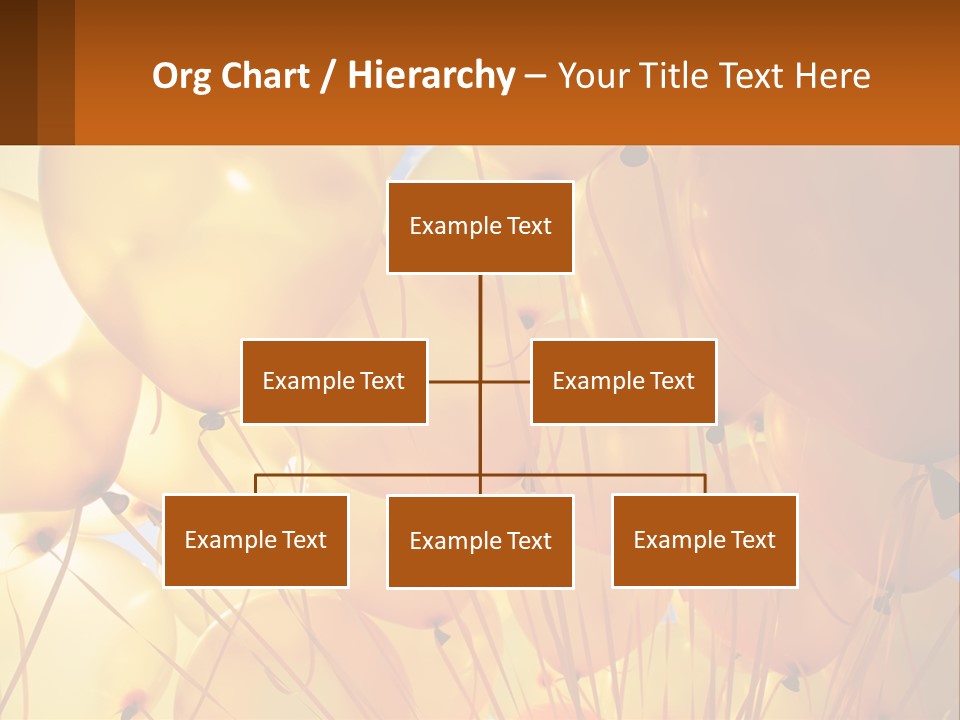 Balloon Helium Many PowerPoint Template